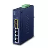 PLANET Industrial L2/L4 4-Port Managed L2/L4 Gigabit Ethernet (10/100/1000) Blue