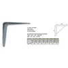 Nosač police 200x150mm beli IBFM