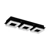 Eglo Fradelo 1 zidna/plafonjera/3, led, 3x4w, 3x400lm, crna/čelik/kristal