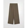 Sinsay - Wide leg pantalone sa viskozom i dodatkom lana - braon