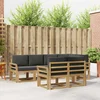 Set vanjskih sofa s jastukom 7 pcs Bijela i antracit Poliester