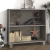Komoda HAMAR svjetlosiva 85 x 35 x 80 cm od masivne borovine