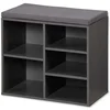 Mini cipelarnik sivi sa jastukom za sedenje 51.5x48x29,5 cm Kesper KSP15913 m