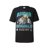 ADIDAS ORIGINALS Majica TREFOIL SERIES REGULAR svetlo modra/zlata/črna/bela