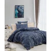 Aberto Design Komplet posteljina 473, 200x220 cm, Tamnoplava-Krem