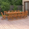 13-dijelni vrtni blagovaonski set 280x90x75 cm bagremovog drva