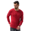 OMBRE Moški pulover RHYS rdeč MDN23792 XL
