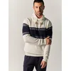 KOROSHI Pulover mornarska/progasto modra/off-bela