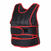 HOMCOM 20kg Unisex 38 Enotna teža Body Armour, oblazinjenje, zapirala z Velcro, črna in rdeča