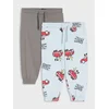 Sinsay - Pamučne jogger pantalone 2 pack Mickey Mouse - antracit