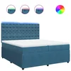vidaXL vidaXL Box spring postelja z vzmetnico modra 200x200 cm žamet, (21309618)