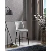 Hanah Home Set 2 barske stolice Krem-Crni