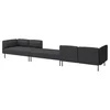 LILLEHEM Modularni šestosed, Gunnared/tamnosiva metal