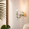 Opviq Zidna lampa Castro-52-19, 12x12x3,5cm, 24cm, IP20, Zlatna boje