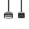 Nedis CCGB60300BK20 - Kabel USB 2.0 | Vtič A - Mini 5-pinski vtič | 2 m | Črna