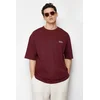 Trendyol Muška majica TMNSS23TS00084, Bordo