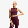 Modrček adidas by Stella McCartney Training Crop Top Maroon M