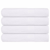 vidaXL Brisače za savno 4 kos bela 80x200 cm 360 g/m2 100% bombaž