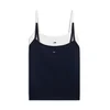 Tommy Jeans Top ESSENTIAL mornarska/bela
