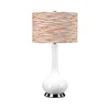 Elstead MILO-PN-TL-LORA - Stona lampa MILO 1xE27/60W/230V bela/narandžasta