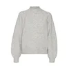 VERO MODA Pulover VMLEAF svetlo siva