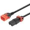 MicroConnect Kabel napajalni C14 -C15, črn 2m IEC Lock + Dual Locking - IEC Lock