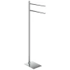 TRILLY Prostostoječe držalo za brisače, krom - Chrome - 140x835x340 mm - Gedy - 120 - Iz nerjavečega jekla - Nosilec brisač: večnamenski;Nosilec brisač: rotacijski - Kvadratni - 140 - 835 - 340 - 14