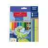 Drvene Bojice Faber Castell Dino Klasik 1/18 3 met 3 neon stikeri 111222