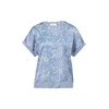 comma casual identity Majica  modra / jabolko / bela