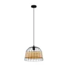 EGLO Viseća lampa ANWICK E27 37 cm crna/ratan 43311