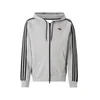 ADIDAS ORIGINALS Jopa na zadrgo Adicolor pegasto siva/črna