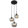 Globo 15549-3SH - Luster na sajli, mat, 3xE27/40W/230V, crne boje