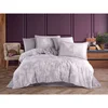 Avelina - Pink, Grey PinkGrey Satin Double Quilt Cover Set