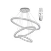 LED luster na sajli sa prigušivačem LED/210W/230V 3000-6500K srebrna + daljinski upravljač