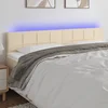 vidaXL vidaXL LED posteljno vzglavje krem 160x5x78/88 cm blago, (20952525)