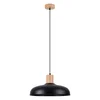 Sollux SL.1324 - Luster na sajli INDY 1xE27/15W/230V prečnik 38 cm crna