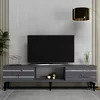 HANAH HOME TV polica Pelin Anthracite Silver