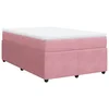 vidaXL vidaXL Box spring postelja z vzmetnico roza 120x200 cm žamet, (21304632)
