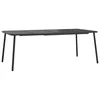 Vidaxl Vrtna miza antracitna 200x100x71 cm jeklo