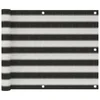 Balkonski zastor HDPE 75 x 300 cm antracit i bijeli