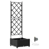 Vrtna saksija Crna 40 x 40 x 126 cm Plastika