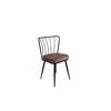 Hanah Home Yildiz 947 V2 Stolica, 2 komada, Crna