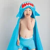 Zoocchini velika brisača s kapuco Morski pes