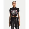 Versace Jeans Couture Majica 78HAHE01 Črna Slim Fit