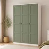 Hanah Home ormar Loren 1600-232, 135,8 cm, zeleni / beli