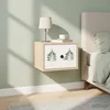 Vidaxl Stenska nočna omarica HANAU 2 kos Sonoma hrast 36 x 33 x 25 cm