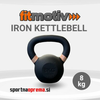 Fitmotiv Iron Kettlebell 8 kg – kettlebell utež iz litega železa