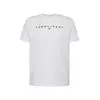 Tommy Jeans Majica Linear Logo DM0DM20744 Bela Regular Fit