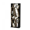 Hanah Home Carmen Black Oak Polica za knjige 63x153.6x24cm, Crna