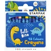 shumee Dino voščene barvice 12 barv